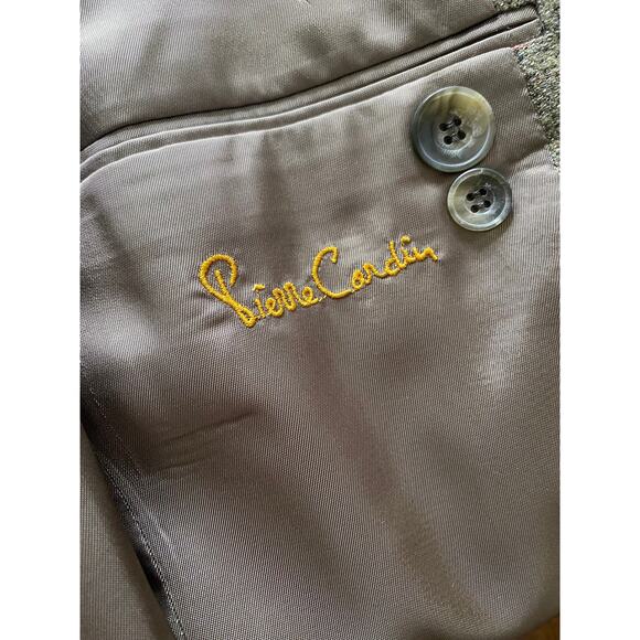 Vintage Pierre Cardin blazer in grey wool, size L - Picture 6 of 6